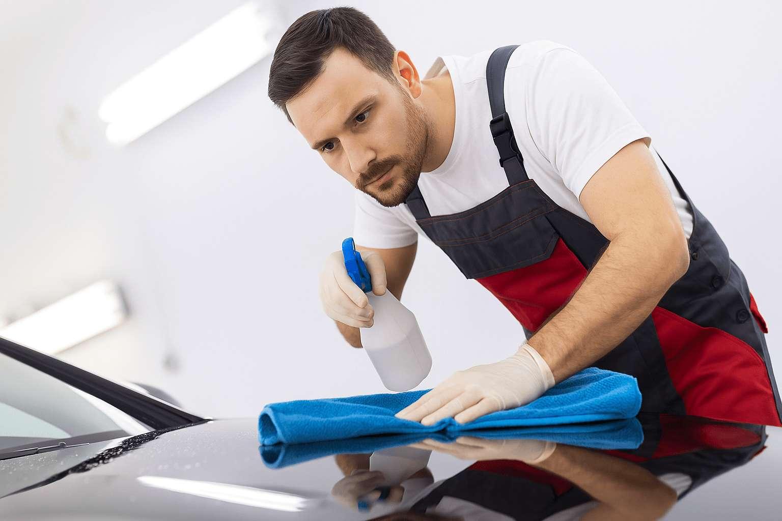 Autoreinigung von Hand